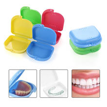 Коробка для зубного протеза чехол стоматологический ретейнер искусственных зубов прибор ящики для хранения контейнеров для гигиены полости рта Органайзер аксессуары 2024 - купить недорого