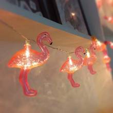 Animal LED String Lights Flamingo Leds Strip Light Bedroom Garland Curtain Lamp Holiday Wall Decoration Party Guirnalda Luces 2024 - buy cheap