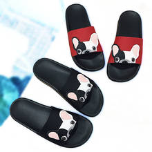 Zapatillas de playa con dibujos de perro para Mujer, Sandalias de plataforma, zapatos de baño, chanclas de verano 2024 - compra barato