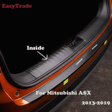 Car Rear Door Sill Plate Protector Anti-Scuff Trunk Inside door sill sticker For Mitsubishi ASX 2018 2017 2016 2015 Accessories 2024 - buy cheap