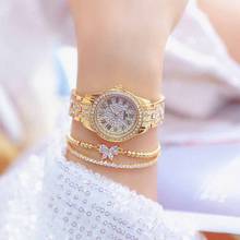 2019 Top Relógios De Luxo Diamante de Alta Qualidade Elegante Vestido de Relógios de Quartzo Das Senhoras Número Roman Relógio de Pulso Relogios Femininos 2024 - compre barato