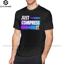Футболка Just Dance, футболка Just Compress It, футболка большого размера с короткими рукавами, футболка с принтом, отличная футболка из 100 хлопка 2024 - купить недорого