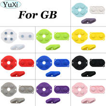YuXi-Botones conductores de goma, 10 colores, A-B d-pad para Nintendo GameBoy para GB, conductor de silicona, inicio de juego 2024 - compra barato