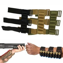 Tactical Airsoft 8 Rounds 12/20 Gauge Arm Cartridge Rifle Buttstock Ammo Shell Carrier Shotshell Holder Pouch Hunting Mag Bag 2024 - buy cheap