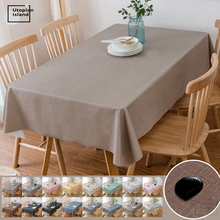 Mantel impermeable de PVC para mesa de cocina, cubierta de Color sólido para decoración de mesa de té, comedor, hogar 2024 - compra barato