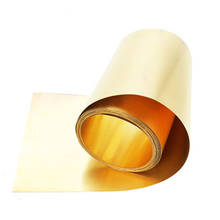 Thickness 0.02/0.03/0.05MM*W100MM 1Meter/ROLL Thin Brass Strip   Sheet Gold Film  Foil Plate H62 2024 - buy cheap