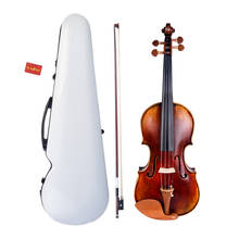 Kit de capa de violino artesanal, caixa de violino artesanal antiga de 4/4 tamanho integral com elo de laço 2024 - compre barato
