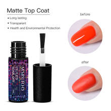 MSRUIOO 5ml Matte Top Coat Color Gel Nail Polish Matte UV Top Coat UV LED Soak Off Nail Art Gel Long Lasting Varnish Lacquer 2024 - buy cheap
