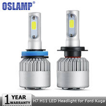 Oslamp-farol dianteiro h7, farol alto e baixo, cob, 72w, 8000lm, 6500k, 12v, 24v, para carro ford kuga 2024 - compre barato