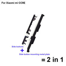 2 in 1 Side Button For Xiaomi mi CC9E Power On Off Button + Volume Side Buttons Set For Xiaomi mi CC 9E Metal plate 2024 - buy cheap