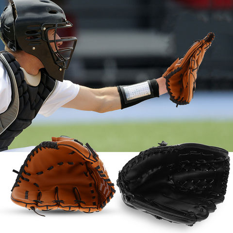 Спорт на открытом воздухе два цвета бейсбольные перчатки софтбол тренировочное оборудование Размер 11,8 дюймов левая рука для взрослых мужчин женщин поезд 2022 - купить недорого