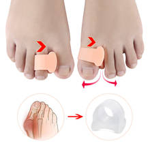 2Pcs Silicone Gel Toe Separator Bone Corrector Straightener High Quality Easy To Use Foot Care Tool Foot Fingers Separator 2024 - buy cheap