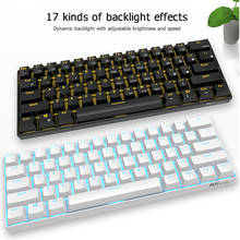 RK61 Wireless  Mechanical Gaming Keyboards Slim 61 Keys RGB Single LED Backlit Multi-Device Green Switch Keyboard 2024 - buy cheap