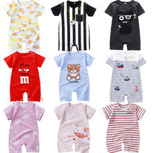 Baby Rompers Summer Style Powered Baby Boy Girl Clothing Newborn Infant giraffe Short Sleeve Clothes 3-6-9-12-18 Months 2024 - купить недорого