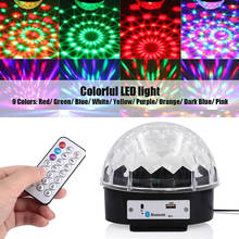 Sound Activated Rotating Disco Ball DJ Party Lights 6W RGB Stage Light For Christmas Wedding Remote Control Music Magic Ball Kit 2024 - buy cheap