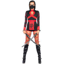 Lady Carnival Halloween Ninja Warrior Costume Sexy Japan Samurai Jumpsuit Playsuit Cosplay Fancy Party Dress 2024 - buy cheap