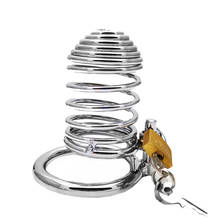 Stainless Steel Bird Cock Cage Lock Adult Game Metal Male Chastity Belt Device Penis Ring Sex Toys For Men BDSM Bondage 2024 - buy cheap