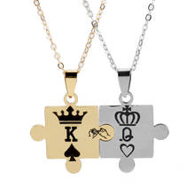 Ожерелье с буквой K и Q для женщин, подвеска для влюбленных пар, чокер, ювелирные изделия, ожерелья для девочек-подростков 2024 - купить недорого