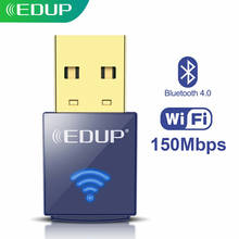 EDUP 150 м USB Wi-Fi Bluetooth адаптер 2,4 ГГц Беспроводной мини Wi-Fi внешний приемник Wi-Fi USB Ethernet сетевой карты для ПК/ноутбук 2024 - купить недорого