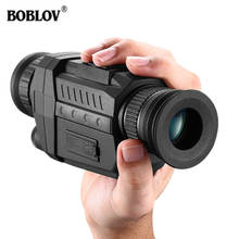 Boblov-visão noturna digital hd, monocular, 5x40, infravermelho, câmera de visão noturna, 720p, playback, 8g, para caça e escotismo 2024 - compre barato