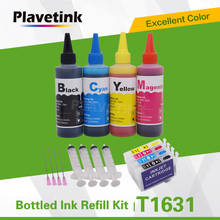 Plavetink-Kit de recarga de tinta para impresora, cartucho de tinta recargable T1631 para Epson WorkForce WF-2010W, 2510WF, 2520NF, 100ml 2024 - compra barato