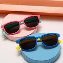 LongKeeper Fashion Kids Sunglasses Boys Girls Polarized Sun Glasses Children Flexible Soft Square Frame Shades Outdoor UV400 2024 - buy cheap