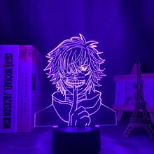 Аниме 3d лампа Токийский Гуль Кен канеки для украшения дома светильник крутой подарок на день рождения акриловый светодиодный ночсветильник Токийский Гуль 2024 - купить недорого