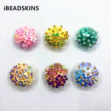 New arrival! 20mm 30pcs Hand made Weave glass beads Flower for Earrings parts,Hairpin Accessories,hand Made Jewelry DIY 2024 - buy cheap