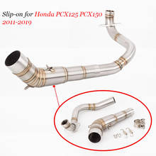 For Honda PCX125 PCX150 PCX 125 /150 2017 2018 2019 Motorcycle Accessories Exhaust Middle Link Pipe Muffler Pipe Silp on 2024 - buy cheap