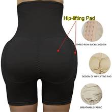 S-6XL mulheres bum levantador quadril elevador aumentando calcinha shaper underwear boyshort controle de barriga coxa mais magro falso bunda nádega shorts 2024 - compre barato