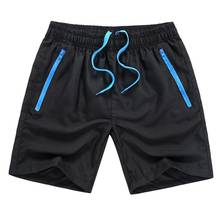 Shorts masculino de verão, secagem rápida, esportivo, bolso elástico, cordão, praia, natação 2024 - compre barato