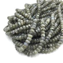 15.5" Natural Labradorite 4*6 mm 5*8 mm Rondelle Beads Wholesale Polished Abacus Stone Beads For DIY Making Jewelry Men Bracelet 2024 - buy cheap