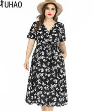 TUHAO/летнее богемное пляжное женское платье большого размера 6XL 5XL 4XL, офисные женские платья для мам и вечеринок, WM53 2024 - купить недорого