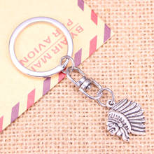 New Fashion Keychain 21x18mm indian chief head Pendants DIY Men Jewelry Car Key Chain Ring Holder Souvenir For Gift 2024 - buy cheap