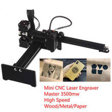 Hot Sale Master 3500mw High Speed Mini CNC Laser Engraver Engraving Machine For Metal /Wood Router/Paper Cutter/Desktop Cutter 2024 - buy cheap