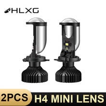 Светодиодная лампа HLXG для мини-проектора, лампа H4, 10000 лм, 12 В, 24 В, RHD, LHD, дальний/ближний свет, автомобильная двойная светодиодная лампа для мотоцикла, автомобиля 2024 - купить недорого