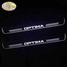 SNCN Waterproof Acrylic Moving LED Welcome Pedal Scuff Plate Pedal Door Sill Pathway Light For Kia Optima K5 2015 - 2017 2018 2024 - buy cheap