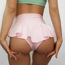 2021 однотонные женские сексуальные спортивные шорты, теннисная юбка для девушек, короткая танцевальная юбка для тренажерного зала, шорты, юбка-штаны, короткие брюки с защитой от перенапряжения 2024 - купить недорого