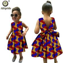 Africano menina vestidos ancara dashiki impressão ancara adorável vestido casual crianças roupas de impressão camisa vestido afripride s204003 2024 - compre barato