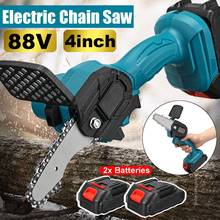 88Vf Electric Chain Saw Lithium Battery Mini Pruning One-handed Garden Tool With Chain Saws Rechargeable Woodworking Tool 2024 - buy cheap