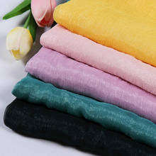 Soft shiny crepe chiffon silky fabric light breathable DIY dress fabric qualified 1M/lot 2024 - buy cheap
