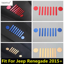 Аксессуары Lapetus для Jeep Renegade 2015-2020, аксессуары для задней двери, эмблема внутри автомобиля, декоративная литьевая крышка, комплект отделки 2024 - купить недорого