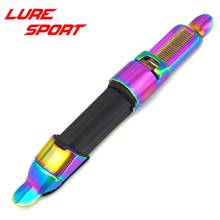 LureSport 2pcs Plate type NS Rainbow color Reel Seat Fishing Rod Building Component slide forward Repair DIY Accessory 2024 - buy cheap