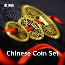 Набор китайских монет (LuohanQian), роскошные китайские старые монеты, волшебные фокусы, появляются/исчезают, приближаются к фотографиям 2024 - купить недорого