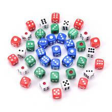 12mm 10 PCS Acrylic transaprent d6 dice,6 sided gambling small dice for Playing Game 2024 - buy cheap