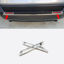 ABS Chrome Car rear fog lampshade frame Cover Trim Sticker car styling For Toyota RAV4 2019 2020 accessories 2pcs 2024 - buy cheap