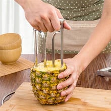 Нож для нарезки фруктов и ананасов, кухонный инструмент для нарезки фруктов, легко нарезать, кухонный инструмент из нержавеющей стали 2024 - купить недорого