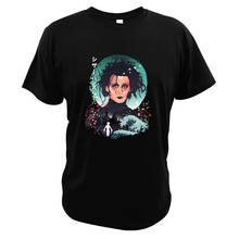 Camiseta con estampado Digital de películas de terror de Edward Scissorhands, ropa de cuello redondo de algodón puro, talla europea, ukiyo-e 2024 - compra barato