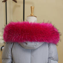 Qearlstar Winter Fur CollarFor Women Men Winter Jackets Coat Faux Fur Multicolor Scarf Hood Warm Neckerchief Decorative YT02 2024 - buy cheap
