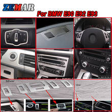 Aleación de aluminio para BMW E90, E92, E93, E91, Serie 3, accesorios interiores, aire acondicionado, consola central, marco de salida, pegatinas 2024 - compra barato